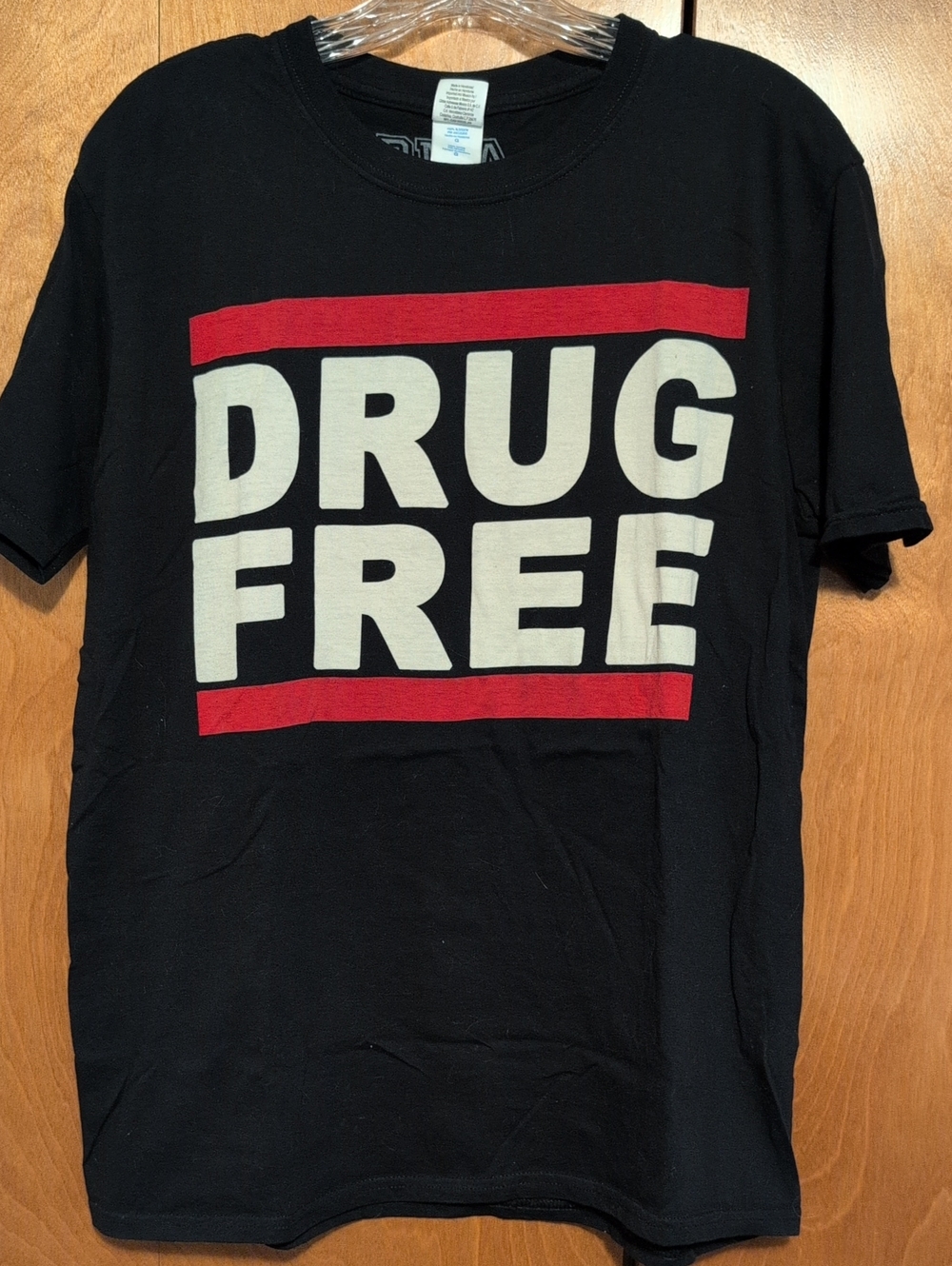 Drug Free OLOC PMA Large T-Shirt